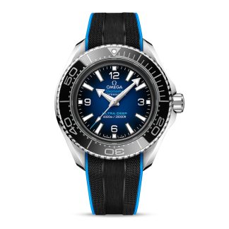 luksusowa replika Omega Seamaster Planet Ocean 6000m Co-Axial Master Chronometer 45.5mm Zegarek męski Czarna guma O21532462103001