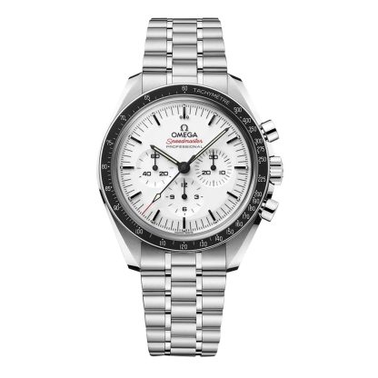 luksusowa replika Omega Speedmaster Moonwatch Professional 42mm Zegarek męski Biały Stal nierdzewna O31030425004001