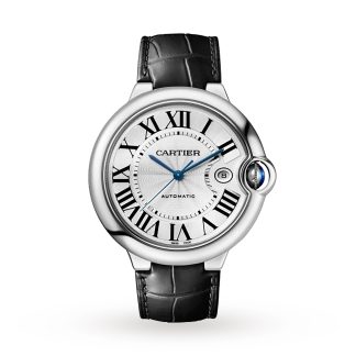 luksusowa replika Zegarek Cartier Ballon Bleu De Cartier 42mm Stal Skóra Aligator WSBB0026