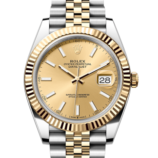 moda luksus Rolex Datejust 41 Stal ostrygowa i żółte złoto M126333-0010