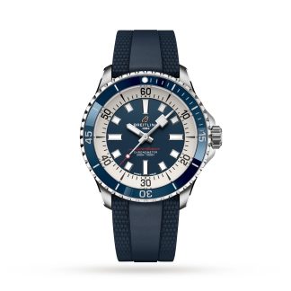 moda luksusowa Breitling Superocean Automatic 42 Zegarek z gumowym paskiem ze stali nierdzewnej Guma A17375E71C1S1