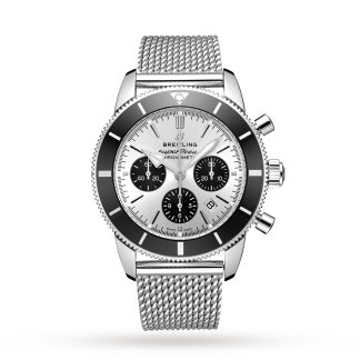 moda luksusowa Breitling Superocean Heritage B01 Chronograph 44 Zegarek ze stali nierdzewnej Stal nierdzewna AB0162121G1A1