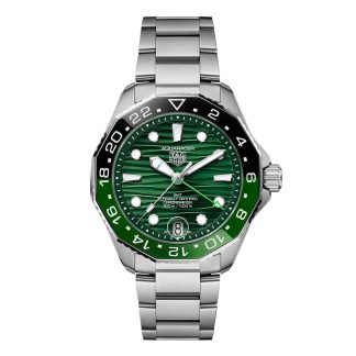 moda luksusowa TAG Heuer Aquaracer Professional 300 GMT 42mm Zegarek męski Zielony Stal nierdzewna WBP5115.BA0013