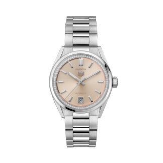 moda luksusowa TAG Heuer Carrera 36mm Zegarek damski Diamenty Różowy Stal nierdzewna WBN231A.BA0001