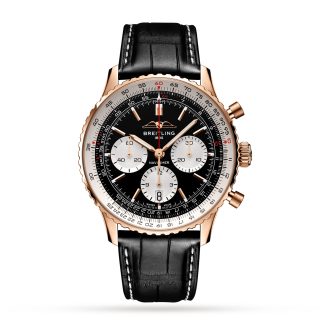 podrobiony projektant Breitling Navitimer B01 Chronograph 43 Black Watch Alligator RB0138211B1P1