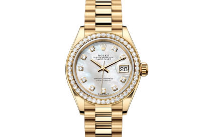 podrobiony projektant Rolex Lady-Datejust żółte złoto i diamenty M279138RBR-0015