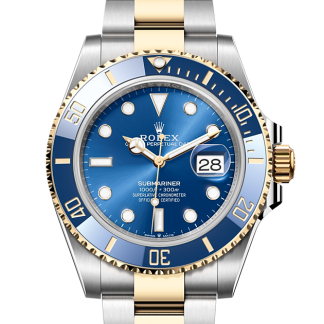 podrobiony projektant Rolex Submariner Date Stal ostrygowa i żółte złoto M126613LB-0002