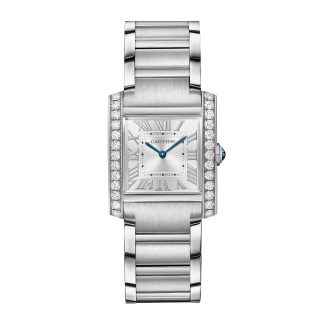 podróbka nadgarstka Zegarek Cartier Tank Francaise średni model z mechanizmem kwarcowym. Stal W4TA0021