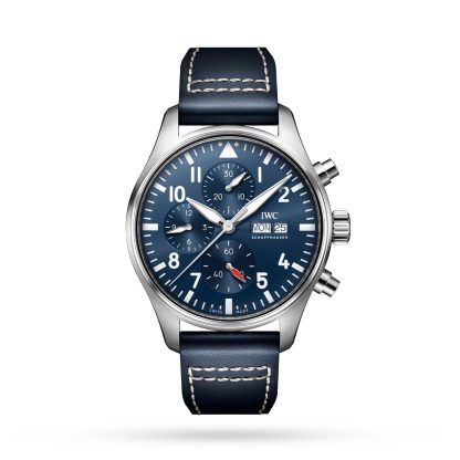 podróbka nadgarstka Zegarek IWC Pilots Chronograph 43 mm skóra cielęca IW378003