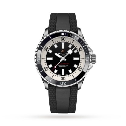 podróbki luksusu Breitling Superocean Automatic 42 Zegarek z gumowym paskiem ze stali nierdzewnej Guma A17375211B1S1