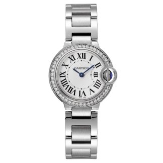 podróbki luksusu Cartier Ballon Bleu De Cartier Zegarek 28mm Kwarcowy Mechanizm Stalowy W4BB0030