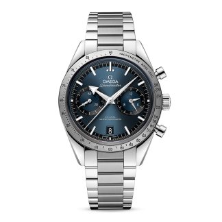 podróbki luksusu Omega Speedmaster 57 Co-Axial Master Chronometer Chronograph 40.5mm Zegarek męski Niebieski Stal nierdzewna O33210415103001