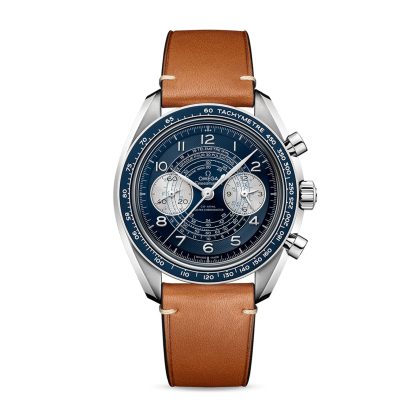 podróbki luksusu Omega Speedmaster Chronoscope Co-Axial Master Chronometer Chronograph 43mm Leather O32932435103001