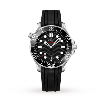 podróbki luksusu Zegarek męski Omega Seamaster Diver 300 Co-Axial Rubber O21032422001001