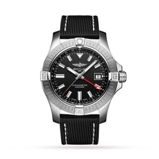 projektant gorąca sprzedaż Breitling Avenger Automatic GMT 43 Zegarek na skórzanym pasku ze stali nierdzewnej Skóra A32397101B1X1