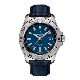 projektant gorąca sprzedaż Breitling Avenger Automatic GMT 44mm Zegarek męski Niebieska skóra cielęca A32320101C1X1