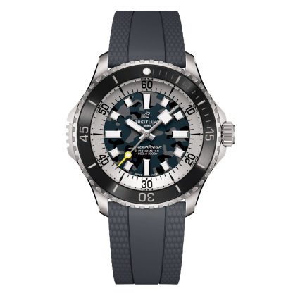 projektant gorąca sprzedaż Breitling Superocean Automatic Super Diver 46mm Zegarek Męski Czarny Kauczuk E10379351B1S1