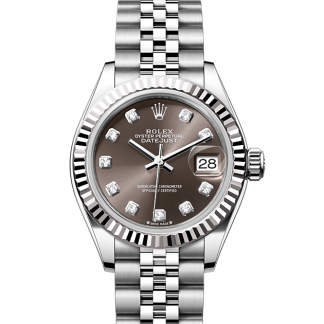 projektant gorącej sprzedaży Rolex Lady-Datejust Stal ostrygowa i białe złoto M279174-0015