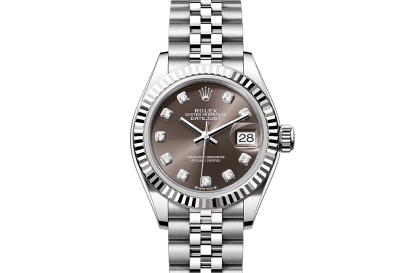 projektant gorącej sprzedaży Rolex Lady-Datejust Stal ostrygowa i białe złoto M279174-0015