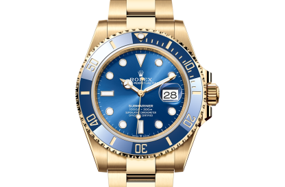 projektant hurtowy Rolex Submariner Date żółte złoto M126618LB-0002