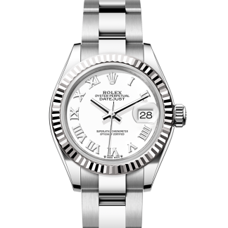 projektant replik Rolex Lady-Datejust Stal ostrygowa i białe złoto M279174-0020