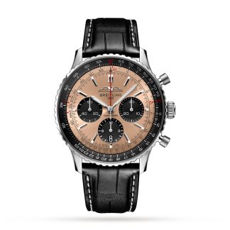 projektant wysokiej jakości Breitling Navitimer B01 Chronograph 43 Copper Watch Alligator AB0138241K1P1