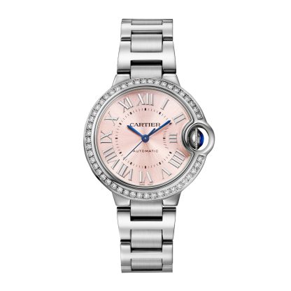 projektant wysokiej jakości Cartier Ballon Bleu De Cartier Zegarek 33 mm z automatycznym naciągiem i stalową kopertą W4BB0037