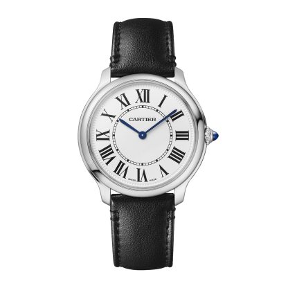 projektant wysokiej jakości Cartier Ronde Must De Cartier Zegarek 36 mm Wysoki autonomiczny mechanizm kwarcowy (ok. 8 lat) Stalowa sztuczna skóra WSRN0031