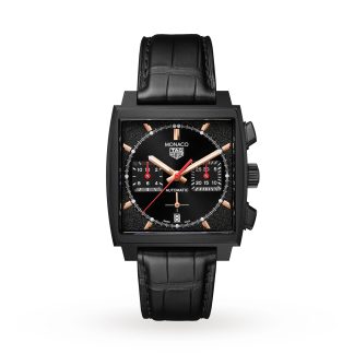 projektant wysokiej jakości TAG Heuer Monaco Dark Lord 39mm Zegarek męski Aligator CBL2180.FC6497