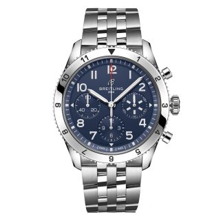 replika projektanta Breitling Classic AVI Chronograph 42 Tribute to Vought F4U Corsair Zegarek ze stali szlachetnej A233801A1C1A1