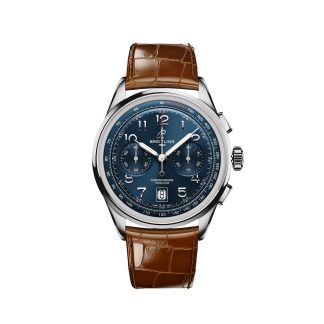 replika projektanta Breitling Premier B01 Chronograph 42mm Zegarek męski Niebieski Aligator AB0145171C1P1