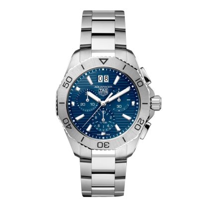 replika projektanta TAG Heuer Aquaracer Professional 200 Chronograph 40mm Zegarek męski Niebieski Stal nierdzewna CBP1113.BA0627