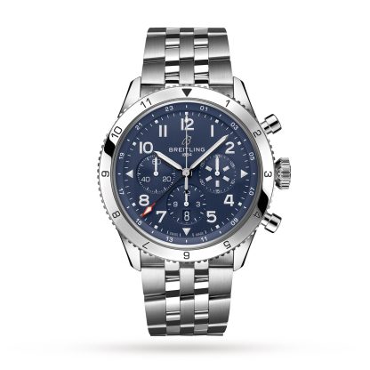 tani luksus Breitling Super AVI B04 Chronograph GMT 46 Tribute to Vought F4U Corsair Watch Stainless Steel AB04451A1C1A1