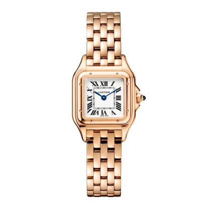 tani luksus Zegarek Cartier Panthere de Cartier mały model z mechanizmem kwarcowym. Koperta z różowego złota 750/1000 o wymiarach: 23 mm x 30 mm Rose Gold WGPN0040