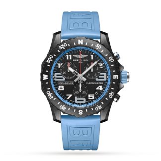 tani projektant Breitling Endurance Pro 44mm Turquoise Zegarek z gumowym paskiem X82310281B1S1