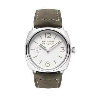 tani projektant Panerai Radiomir Officine 45mm Zegarek męski Biała skóra cielęca PAM01384