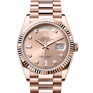 wysokiej jakości projektant Rolex Day-Date 36 Everose gold M128235-0009