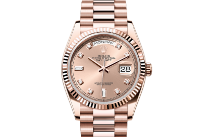 wysokiej jakości projektant Rolex Day-Date 36 Everose gold M128235-0009